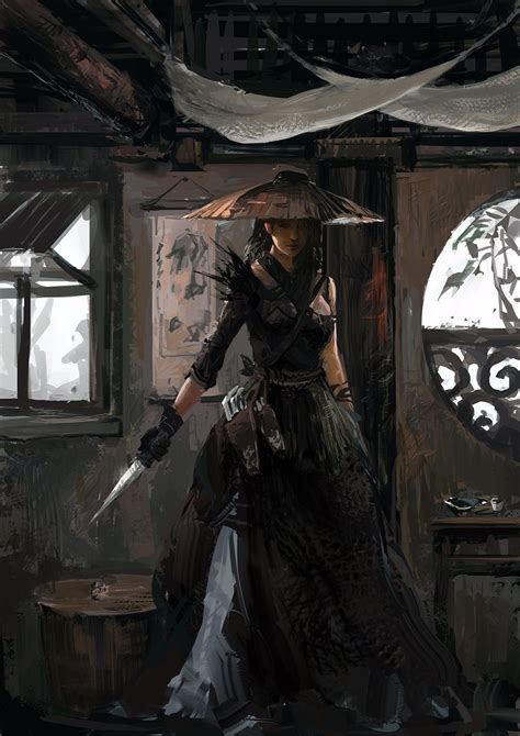 female samurai ninja assassin thief rogue armor clothes