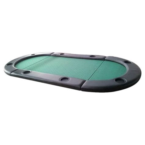 opplooibare tabletop ovaal groen pokerhandel