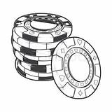 Poker Drawing Chips Tattoo Drawings Roulette Casino Wheel Gambling Chip Cassino Stapel Stack Game Designs Sketch Würfel Paintingvalley Teraz Spielende sketch template