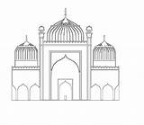 Camis Minaret Cami sketch template