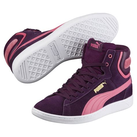 Puma Suede Vikky Mid Women S High Top Sneakers In Purple Lyst