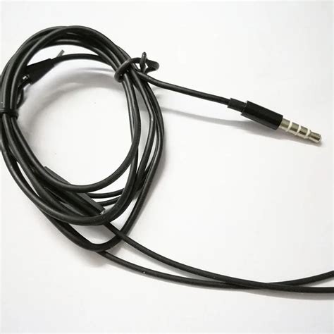 pcs mm jack diy earphone audio cable controller repair replacement headphone copper core