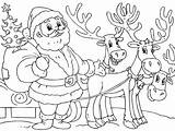 Christmas Coloring Pages Adults Kids Creative Santa sketch template