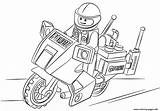 Coloring Police Moto City Pages Lego Printable sketch template