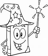 Wand Magic Coloring Pages Printable Holding Book Wizard Getcolorings Wecoloringpage Print Getdrawings sketch template