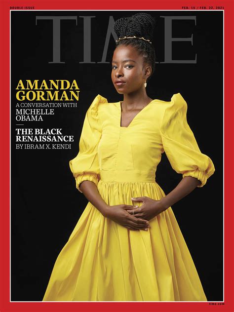 amanda gorman chats with michelle obama in time cover interview