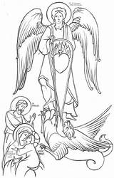 Archangel Miguel Victorious Coloringhome Arcangel Designlooter sketch template