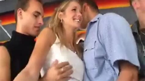 hot blonde groped in bus thumbzilla