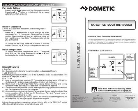 dometic thermostat wiring instructions  funcenter