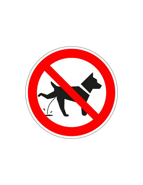 bordje verboden te plassen voor honden kopen
