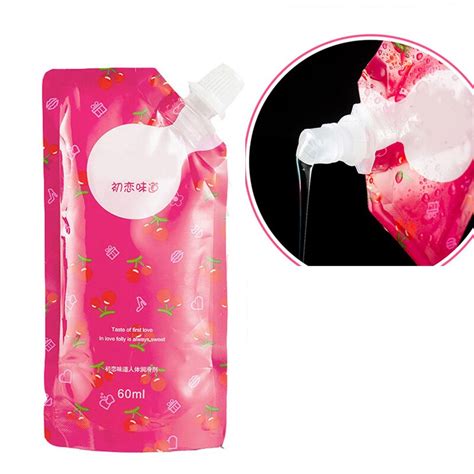 hot kiss strawberry cream taste oral sex water based edible lubricant