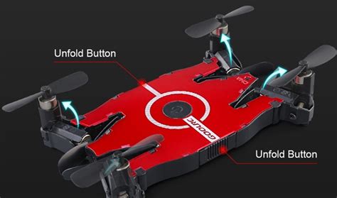 goolrc  ultra thin foldable drone  quadcopter