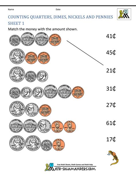 money worksheets  kids  grade