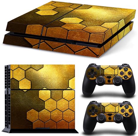 bolcom steel gold ps console skins playstation stickers games
