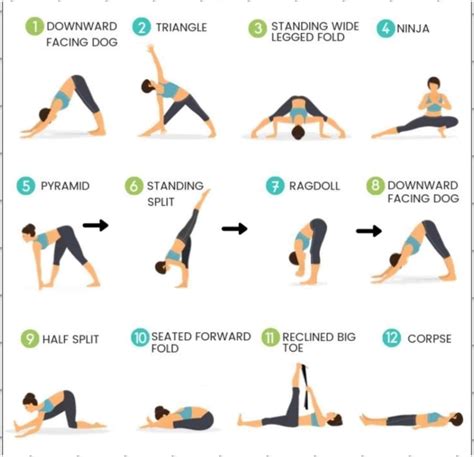 happy   sharing  printable yoga sequence easy