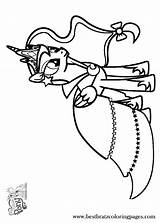 Luna Coloring Pages Mlp Princess Getcolorings Pony Little Printable sketch template
