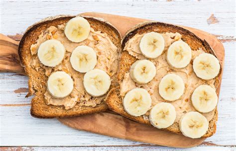 wheat toast  peanut butter  banana meatless monday