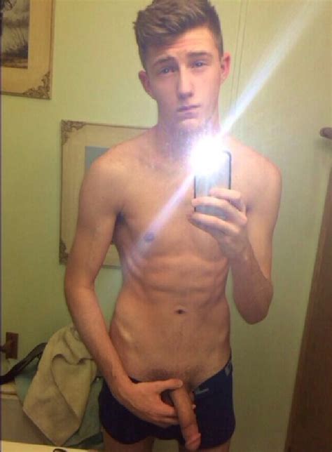 slim twink with a semi hard penis nude horny guys