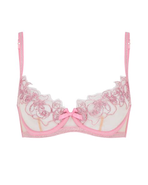 Lindie Balconette Underwired Bra In Dusky Pink By Agent Provocateur