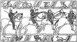 Tapestry Bayeux Colouring Conquest sketch template