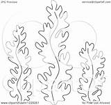 Seaweed Coloring Pages Clipart Outlined Illustration Royalty Vector Bannykh Alex Printable Color Getcolorings Print Protected Law Copyright May sketch template