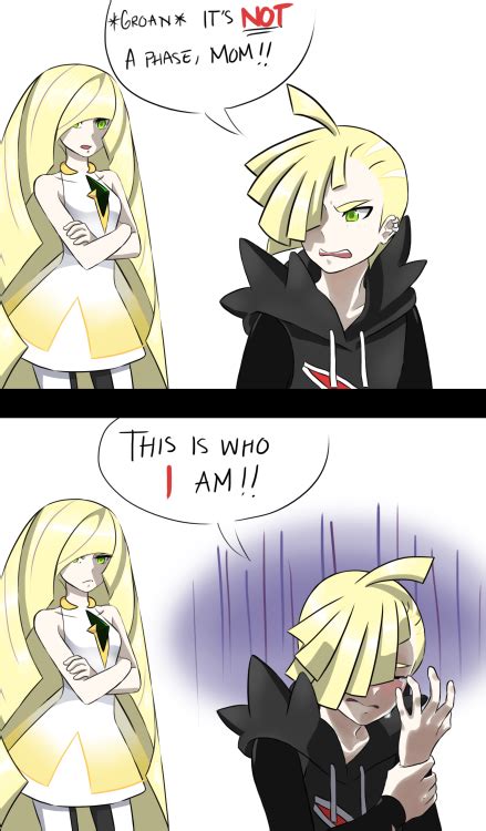 gladion and lusamine it s not a phase mom gladion pokemon pokemon pokemon funny