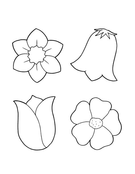 spring flower coloring pages flower coloring page