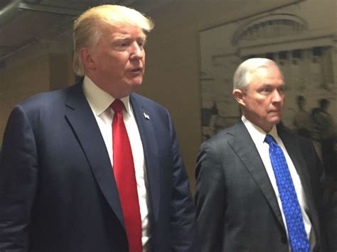 Donald Trump Huddles With Jeff Sessions On Immigration