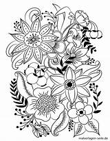 Erwachsene Blumen Feuilles Adulte Insipration Colorier Diverses Exotiques Blumenmandala Vecteurs Libres Plante Jecolorie sketch template