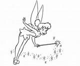 Tinkerbell Coloring Pages Printable Color Print Drawing Kids Disney Fairy Tinker Bell Easy Wand Magic Sheets Princess Bestcoloringpagesforkids Tattoo Step sketch template
