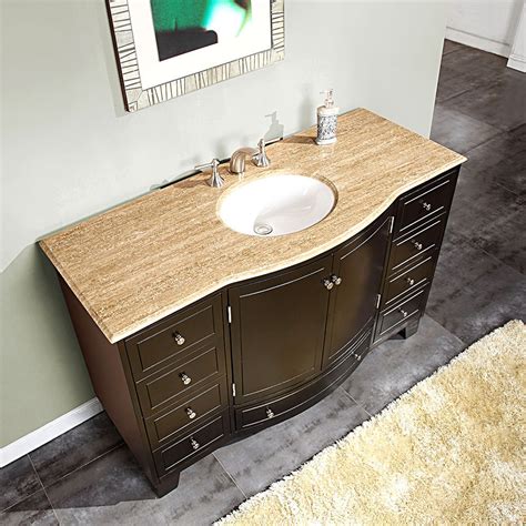single sink bathroom vanity dark walnut finish