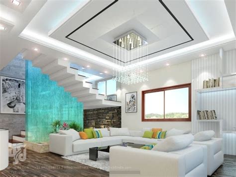 architectural visualization  residential interior design ceiling design living room