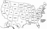 Map States Blank Coloring Usa United Pages Printable American Labeled Maps Kids State Outline Civil War Printables North Disneyland Online sketch template