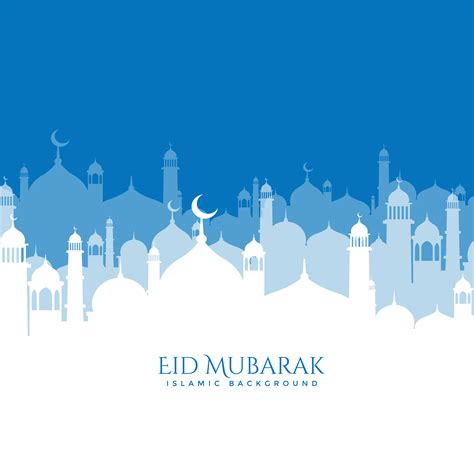 beautiful mosque scene eid mubarak background   vector art stock graphics images