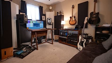 minimalist home studio setup  josh bonanno studio  youtube