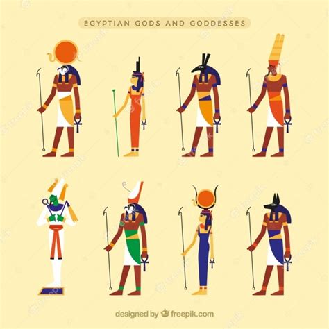 Egypt Gods And Symbols Free Vector
