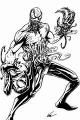 Toxin Marvel Venom Deviantart Coloring Mulligan Patrick Carnage Symbiotes Pages Man Symbiote Villains Hero Avengers Comics Comic Drawing Drawings Arts sketch template
