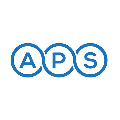 aps letter logo design  white background aps creative initials