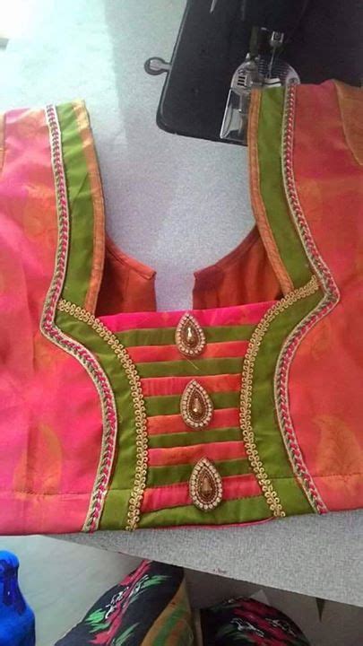 Back Side Synthetic Blouse Patch Work Latest Blouse Designs 2020