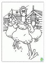 Coloring Chicken Run Pages Dinokids sketch template