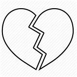 Broken Heart Svg Drawing Clip Hearts Line Clipart Outline Couple Lovers Icon Halves Drawings Valentines Pain Vector Icons Library Designlooter sketch template