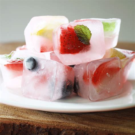 easy fruit ice cubes
