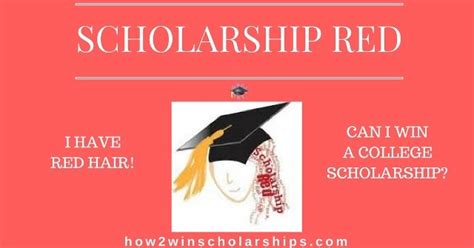 Scholarshipred The College Scholarship For Redheads