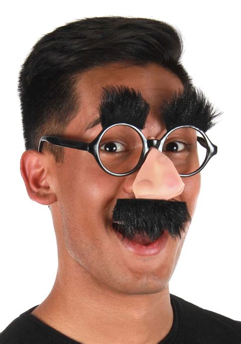 officially licensed groucho marx glasses black fun prank party costume