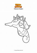 Pokemon Supercolored Karpador Dragon sketch template