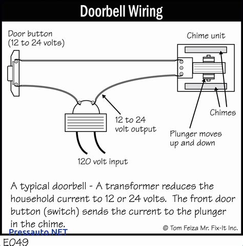 doorbell wiring diagram cadicians blog