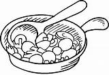 Sarten Cuisine Sartenes Frying Sartén Pan Coloriages Aliments Utensilios Zapisano 2755 sketch template