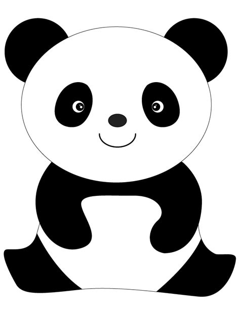 cute panda colouring pages