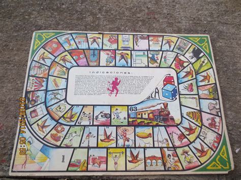 antiguo juego de mesa juego de la oca mexicano  en mercado libre