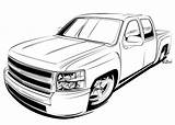 Coloring Pages Cars Color Car Truck Kids Drawings Print Chevy Trucks Silverado Mini Brought Studio Cool Pck Welder Series Illustration sketch template